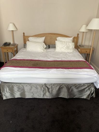 Double bed composed of two box springs and...