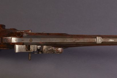 Beautiful hunting roulette harquebus. 
Rifled,...