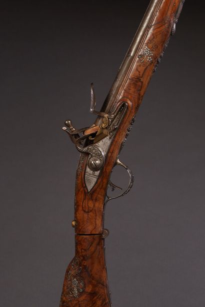Beautiful Italian hunting flintlock blunderbuss,...