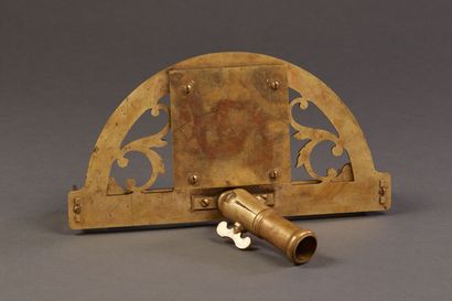 Jacques CANIVET - Graphometer in copper alloy,...