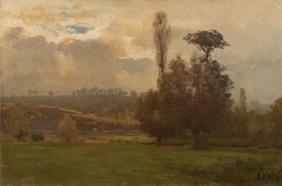 Alexandre RAPIN (1839-1889)
Country landscape
Oil...