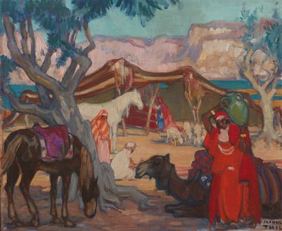 Jeanne THIL (1887-1968)
Camp of nomads North...