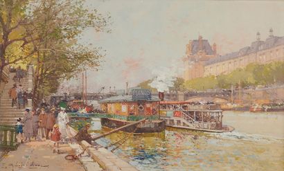 Eugène GALIEN-LALOUE (1854-1941)
Barges on...