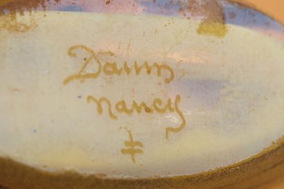 DAUM Nancy - Small vase with oval section...