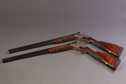 Pair of CORDY & FILS LIEGE shotguns, for...