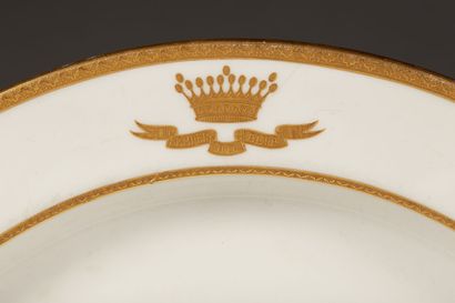 Part of a white porcelain dinner service,...