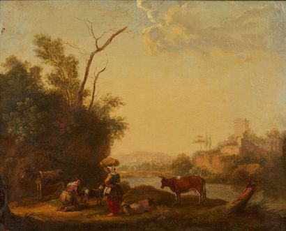 18th century FRENCH school
Animated landscapes...