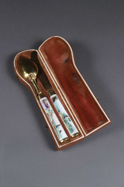 GERMANY XIXth century
Hunting cutlery composed...