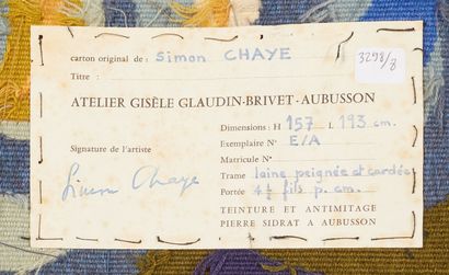 Simon CHAYE (born in 1930)
TAPESTRIES 