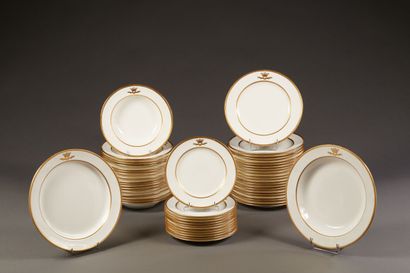 Part of a white porcelain dinner service,...