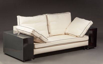 After Eileen GRAY (1878-1976)
Pair of sofas,...