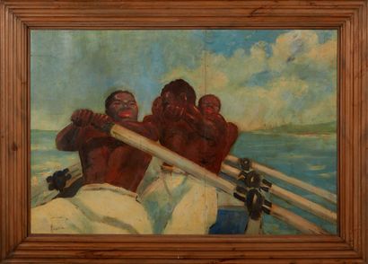 School of the XXth century
Rowers, canoe...
