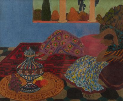 Ketty CARRE (1882 - 1964)
Woman on a couch...