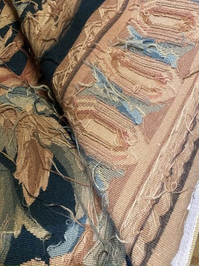 Large carpet with tapestry stitches, decorated...