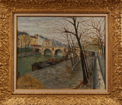 Serge BELLONI (1925 - 2005)
The Pont Marie...
