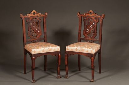 GABRIEL VIARDOT (1830-1906)
Two chairs in...