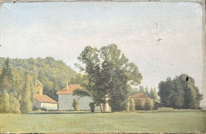 FRENCH SCHOOL mid 19th century
Landscape...