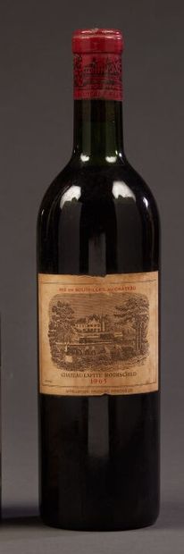 A bottle of Lafitte Rotschild 1965 (stained...