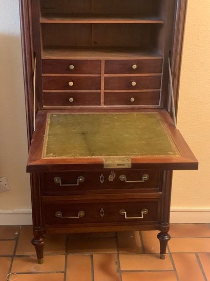 Small Louis XVI style secretary in mahogany...