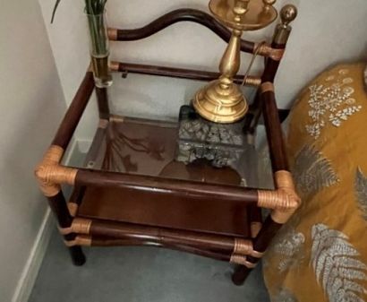 
Pair of bamboo bedside tables

48 x 53.5...
