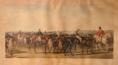 Grande gravure anglaise en couleurs, 