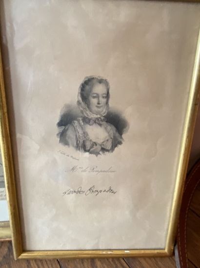 Lot de gravures et pièces encadrées