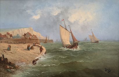 School of the XIXth century

Fishing boats...