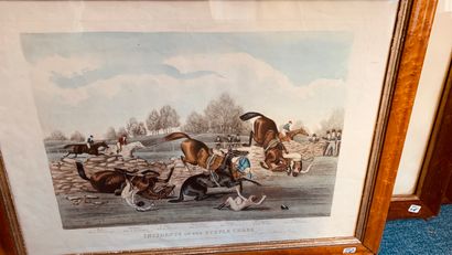 Grande gravure anglaise en couleurs, 