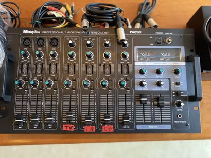 Microphone/sound equipment set including...