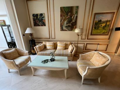 Living room including two armchairs, a sofa...