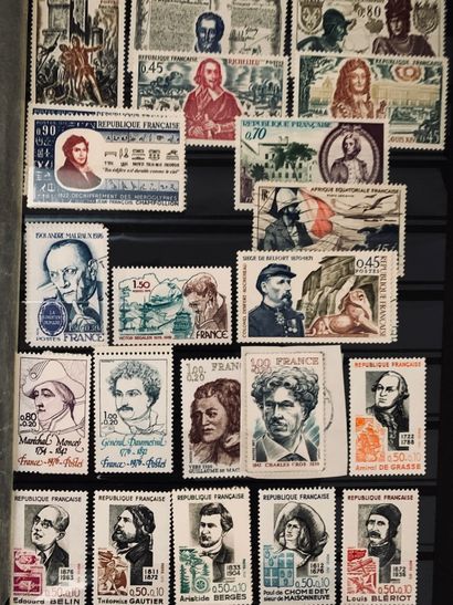 Lot of stamp albums of the XXth century.