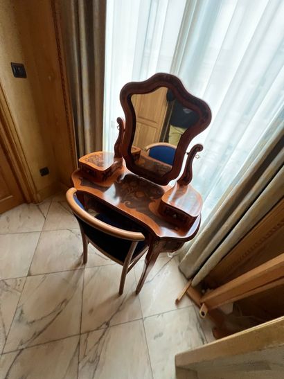 
Art Nouveau style natural wood dressing...
