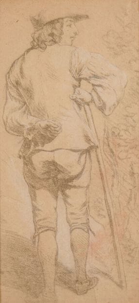 18th century FRENCH school

Man with a cane...