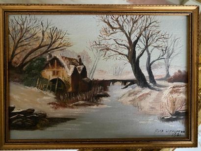 Ecole MODERNE

Maison de campagne en hiver

Huile...