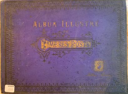 Stamp album mainly from Europe