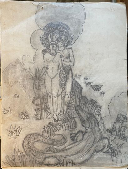 SYMBOLIST school

Adam and Eve with the dragon...