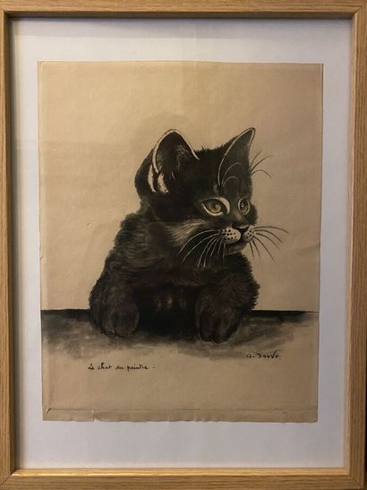 Modern School 

The painter's cat

Charcoal...