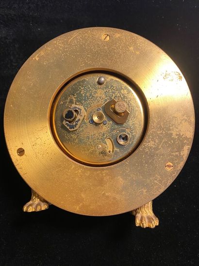 KIRBY BEARD Paris 

Gilded metal clock decorated...