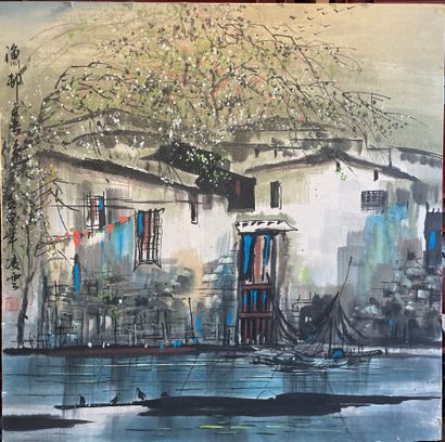 Chinese school

River, houses and cherry...