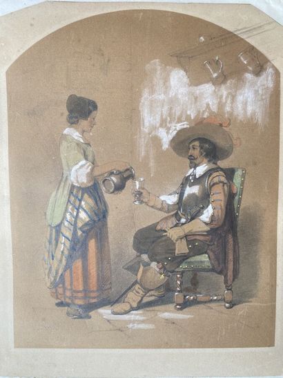 French school of the 19th century 

Musketeer...