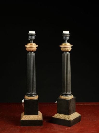Vaughan designs, Matignon Column Table Lamps....
