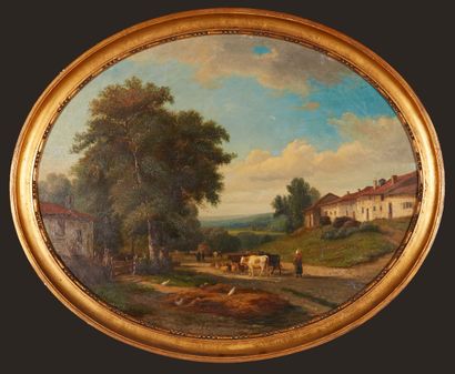 École Française du XIXe siècle. 
Paysage...