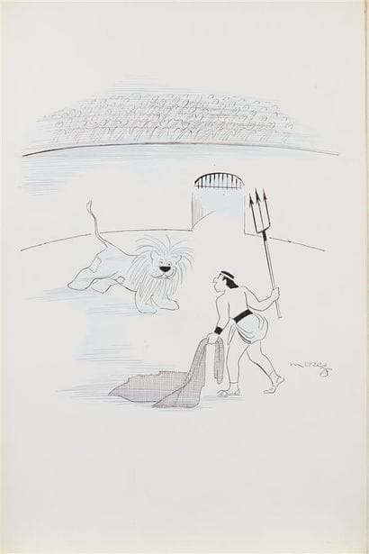 Henri MOREZ (1922-2017)
Le gladiateur II
Encre...