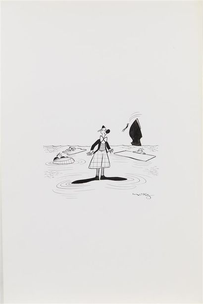 Henri MOREZ (1922-2017)
Le clown
Encre noire...