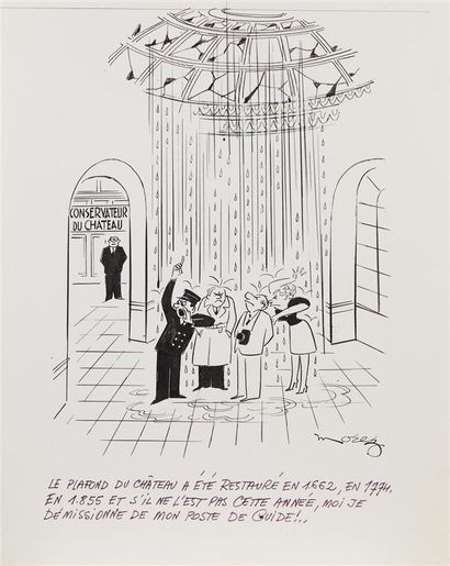Henri MOREZ (1922-2017)
Le plafond du château...