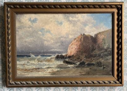Breton school end of the 19th century
Cliffs...