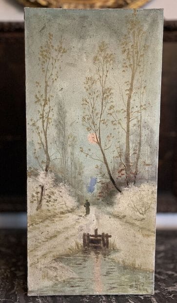 FRENCH SCHOOL circa 1900
Two landscapes
Two...