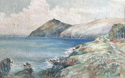 Early 20th century ENGLISH school
Seaside
Watercolor,...
