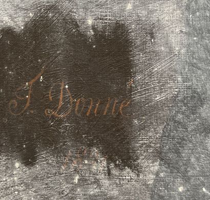 Chromo on canvas
Child sitting among his...