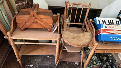 Various toys for children and miniature furniture.

Provenance...